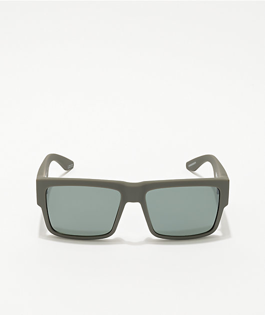 Spy Cyrus Soft Matte Dark Grey & HD Plus Gray Green Polarized Sunglasses