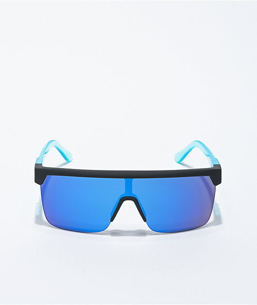 Spy Flynn 5050 Soft Matte Black & Blue Sunglasses