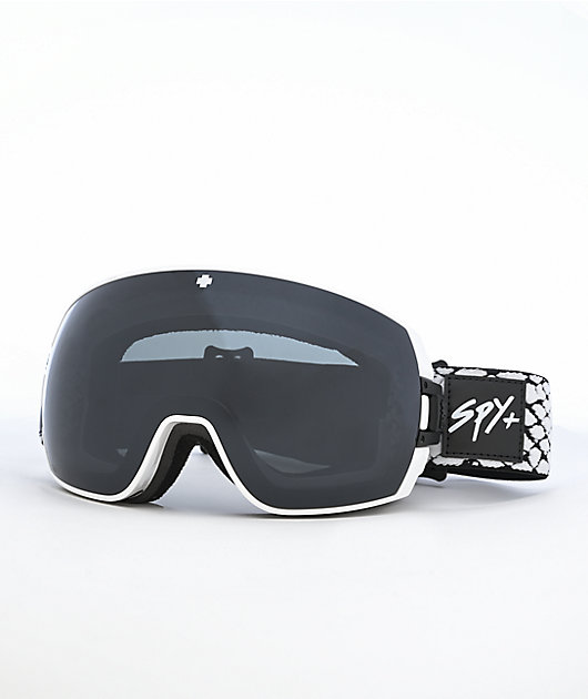 Spy Legacy Viper gafas de snowboard blancas y gris feliz