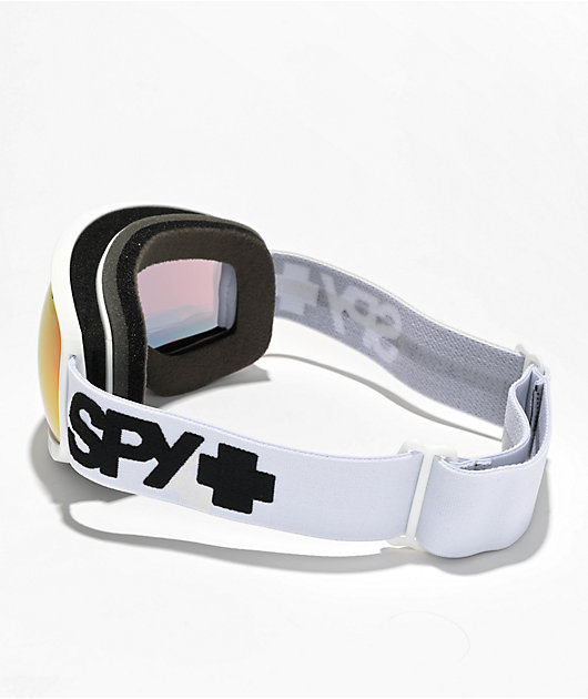 Spy Marshall Matte White Snowboard Goggles 2023 | Zumiez