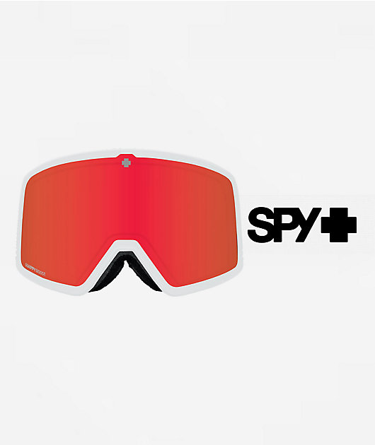 Spy Megalith Everwhite & Red Mirror Snowboard Goggles | Zumiez