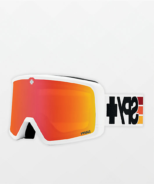 Spy Megalith Speedway White & Red Snowboard Goggles | Zumiez
