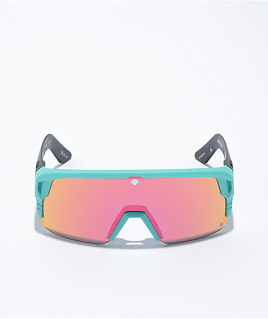 Spy Monolith 5050 Matte Teal & Pink Sunglasses