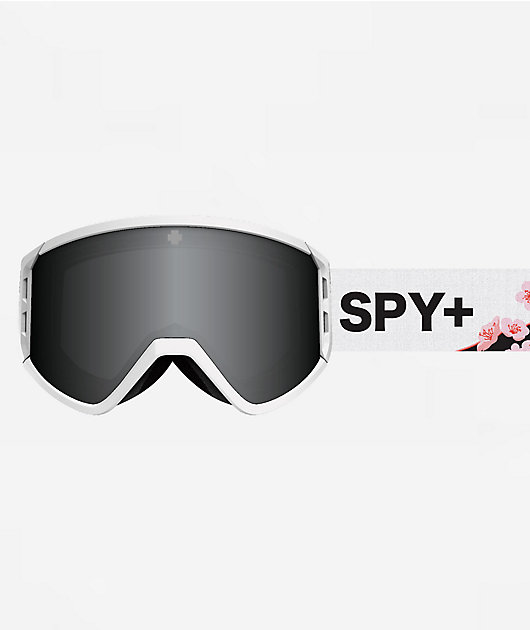 Spy Raider Blossom White & Black Mirror Snowboard Goggles | Zumiez