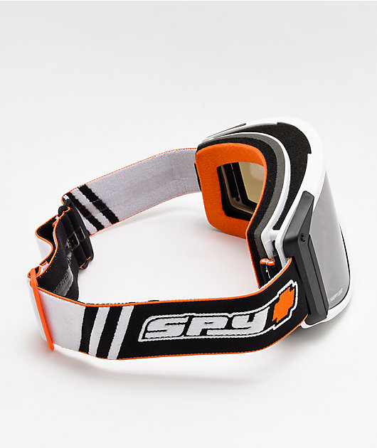 Spy Raider Old School White Snowboard Goggles