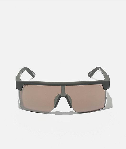Spy Super Flynn ANSI Z87 Matte Olive Green & Happy Bronze Pewter