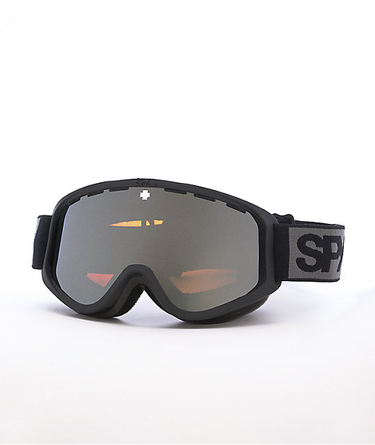 Spy Woot Matte Black Bronze Silver Snowboard Goggles