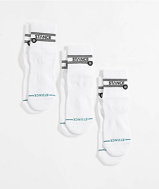 Sok Vans Men Crew White Multi (3 pack) | De Schoenenfabriek