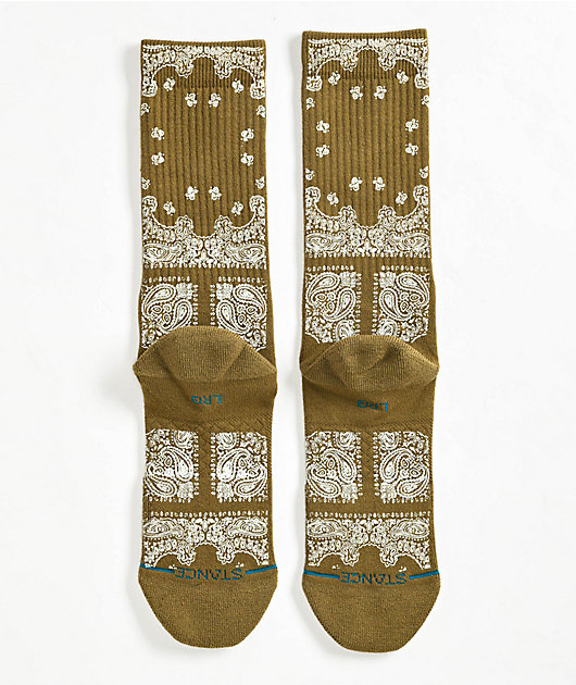 Stance Lonesome Town Brown Crew Socks