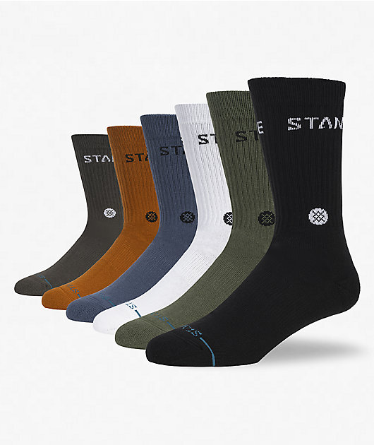 Stance Origin 6 Pack Crew Socks