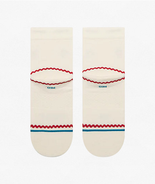 Stance So Sweet Lowrider Off White Quarter Crew Socks