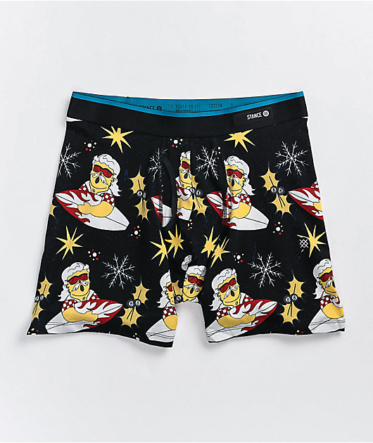 Stance Surfin Santa Black Boxer Briefs