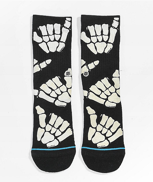 Stance Zombie Hang Black & White Crew Socks