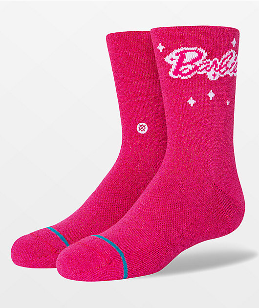 Stance x Barbie My Dream My Future Pink Crew Socks