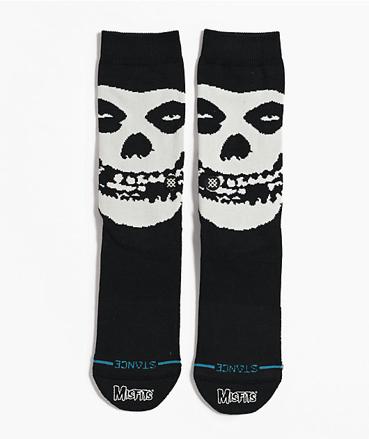 Stance x Misfits Beware Black Crew Socks | Zumiez
