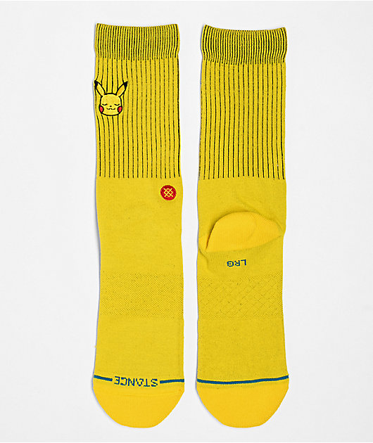 Stance x Pokemon Pikachu Yellow Crew Socks
