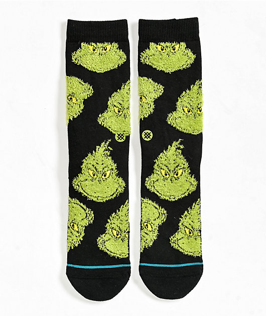 Stance x The Grinch Mean One Black & Green Crew Socks
