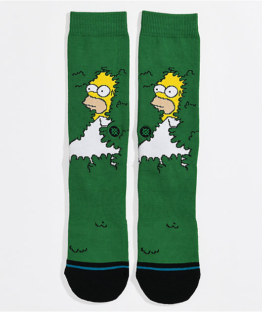 Stance x The Simpsons Homer Green Crew Socks