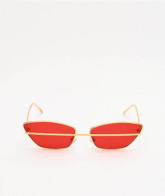 Stand By Me Red & Gold Sunglasses