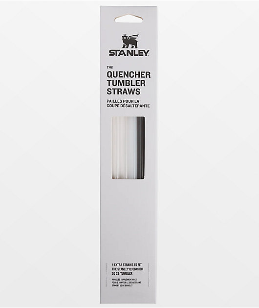 Stanley Adventure Quencher Black & White 4 Pack 30oz Tumbler Straws