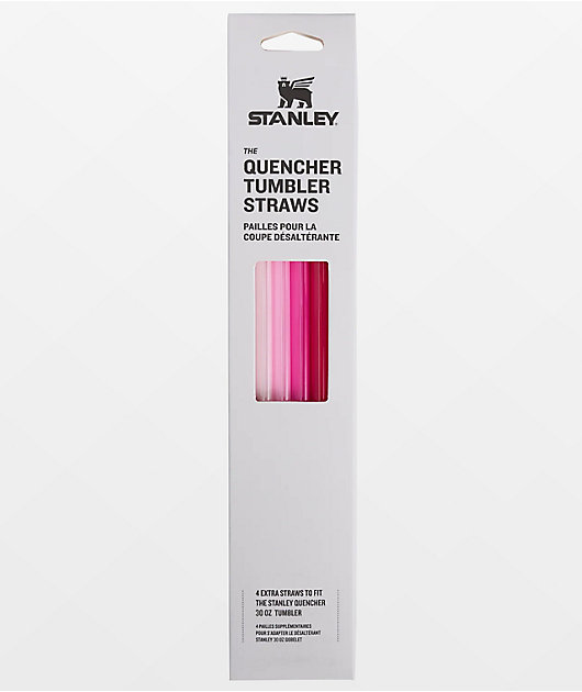 Stanley Adventure Quencher Pink 4 Pack 30oz Tumbler Straws