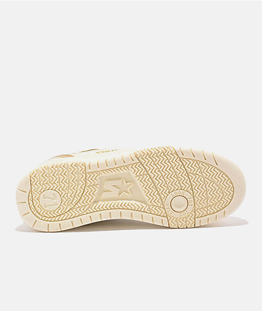 Golden  スニーカー STARTER A1 White 36 Starter Fast Break White & Gold Shoes | Zumiez