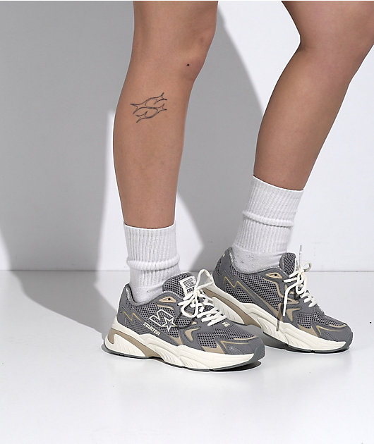Starter Star Light Grey & Tan Shoes | Zumiez