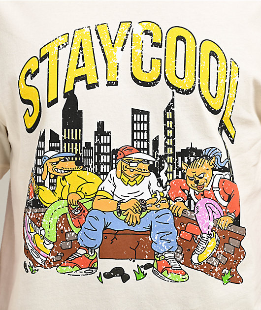 Staycoolnyc Big Dog Cream T-Shirt