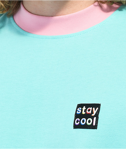Staycoolnyc Classic Knit camiseta espuma de mar