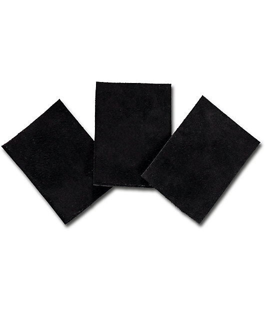 Stick & Flick Black Suede Skate Patches