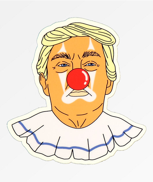 Stickie Bandits Donald Clown Sticker