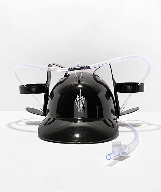 Stickie Bandits Middle Finger Black Drink Helmet