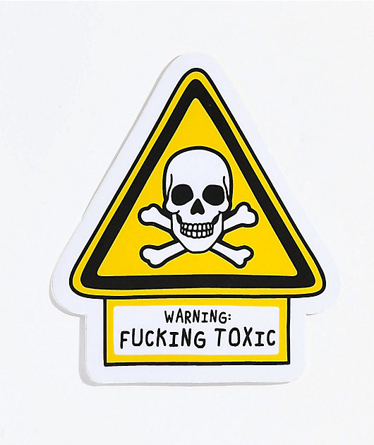 Stickie Bandits Toxic Warning Sticker