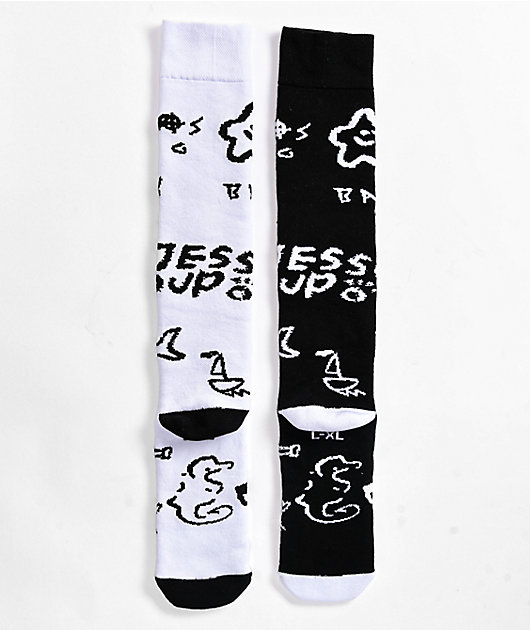 Stinky Socks Bad Boy Black & White Snowboard Socks