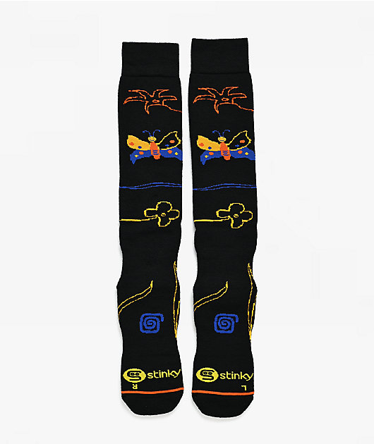 Stinky Socks Dark Existence Merino Snowboard Socks