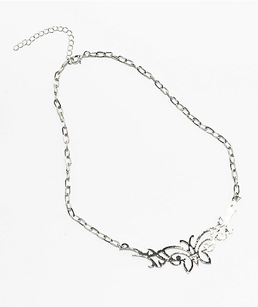Stone + Locket Butterfly Away 20" Necklace