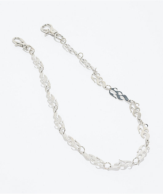 Stone + Locket Flame Pocket Chain Necklace