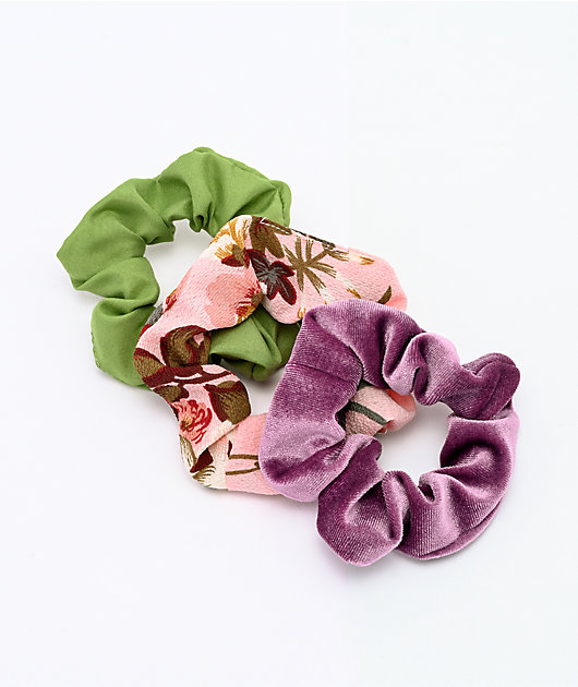 Stone + Locket Floral 3 Pack Scrunchies