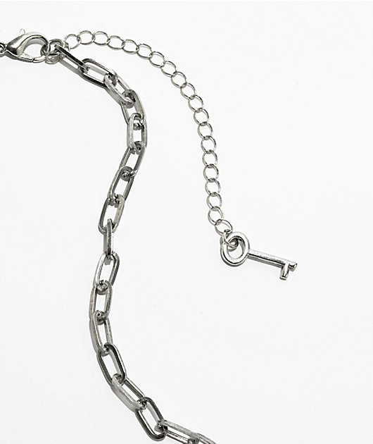 Stone + Locket Key To My Heart 20" Necklace