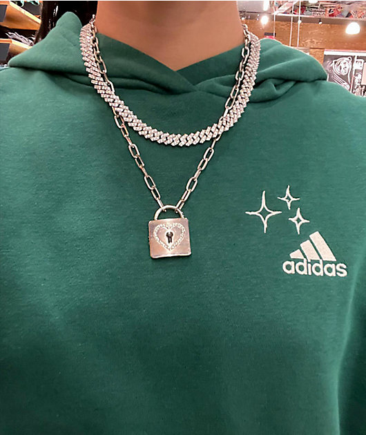 Stone + Locket Key To My Heart 20" Necklace