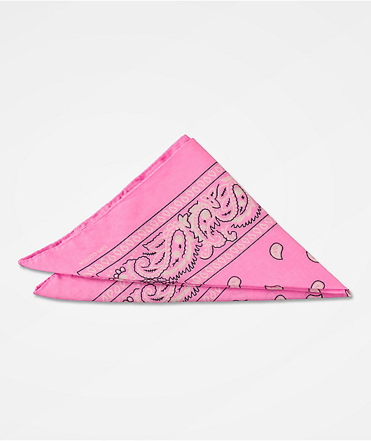 Stone + Locket bandana rosa clásica