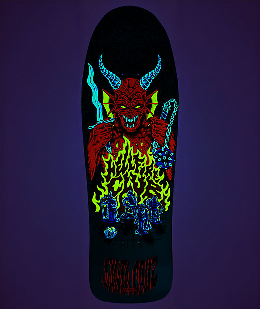 Stranger Things x Santa Cruz Knox Hellfire Pit Glow In The Dark 10.07" Skateboard Deck
