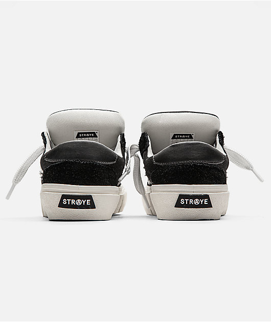 Straye Dixon Logan Puff Black & White Skate Shoes | Zumiez