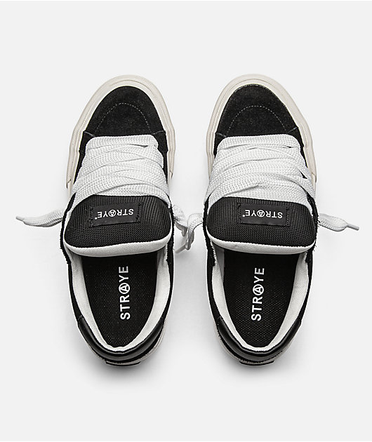 Straye Dixon Logan Puff Black & White Skate Shoes | Zumiez