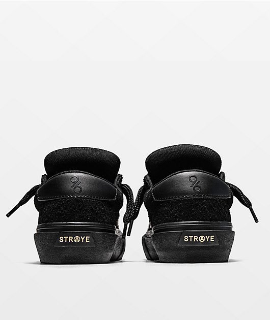 Straye Logan Puff Axell Slay'R Black & Gold Skate Shoes