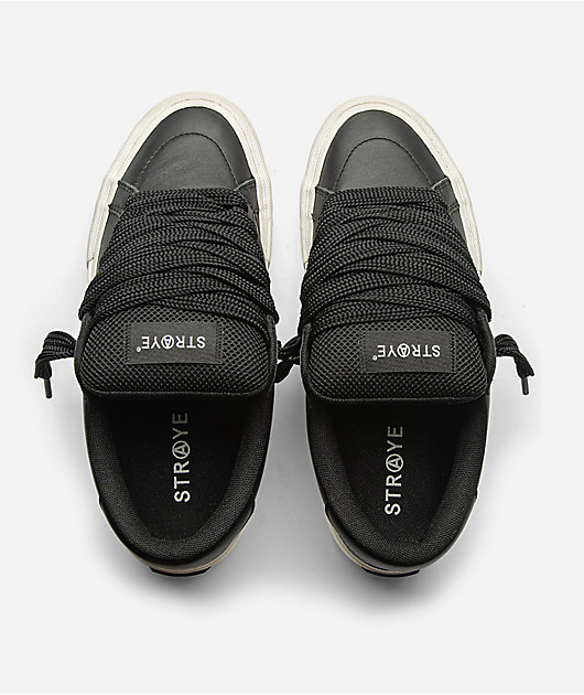 Straye Logan Puff Black Bevel Skate Shoes