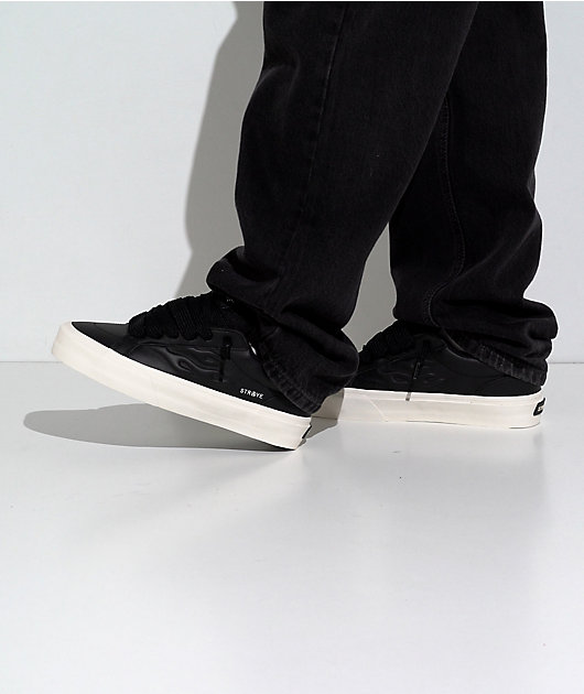 Straye Logan Puff Black Bevel Skate Shoes video