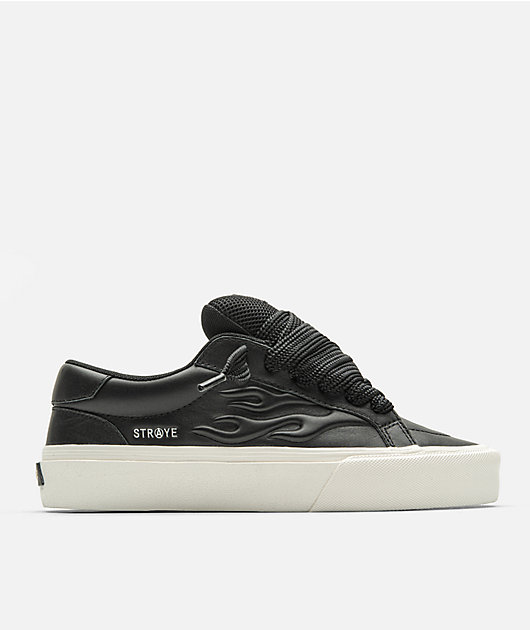 Straye Logan Puff Black Bevel Skate Shoes