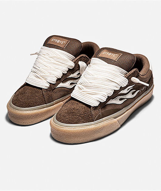 Straye Logan Puff Brown Crepe Skate Shoes