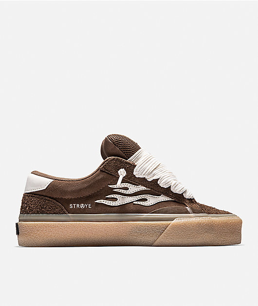 Straye Logan Puff Brown Crepe Skate Shoes